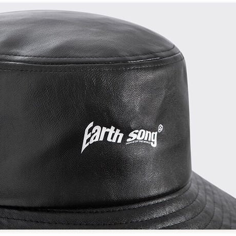 WOSS.official/PU Lether bucket hat