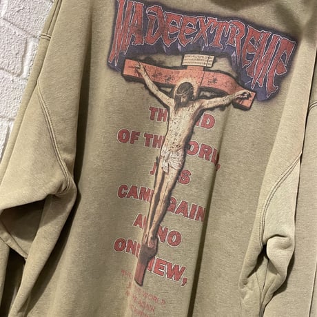 Mismatch NYC/ Christ hoodie "Washed BROWN"