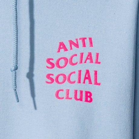 Anti Social Social Club/Logo フーディー  BABY BLUE　限定カラー