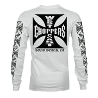West Coast Choppers/ W.C.C Logo Longsleeve Tshirts "WHITE"