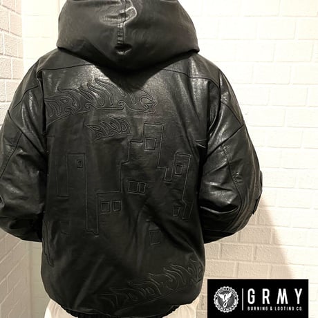 GRMY/ LEATHER CITY Puffy Jacket