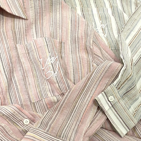 Mismatch NYC/LongHemp Shirts  (Pink/beige)