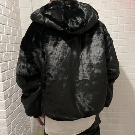 GRMY/FUR BOMBER JACKET (REVERSIBLE)