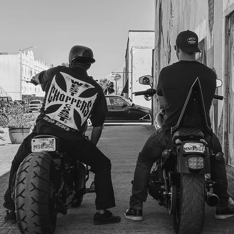 West Coast Choppers/ Logo Tee "Vintage BLACK"