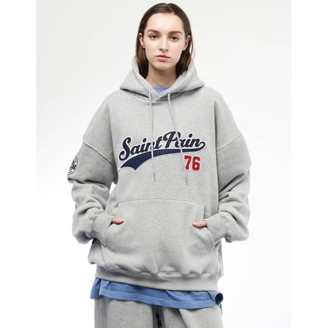 SAINT PAIN/Team Logo Hoodie GRAY