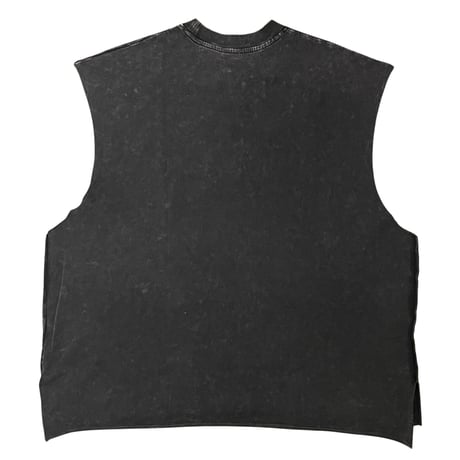 Mismatch NYC/Washed Vest  "BLACK" (SET UP)