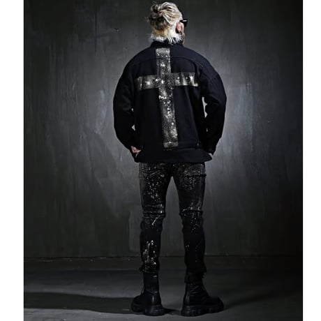 By The R/ Back Cross Denim Jacket