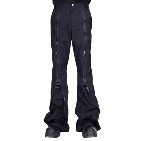 Mismatch NYC/ Big Zipper Flare Pants