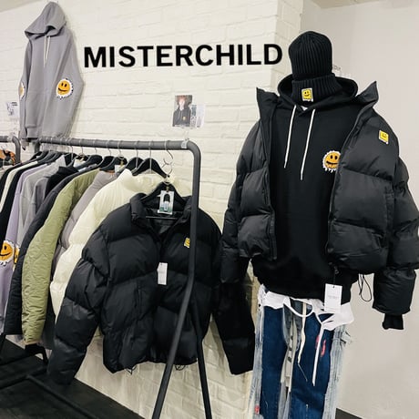 MISTER CHILD/smile Puffer Jacket "BLACK"