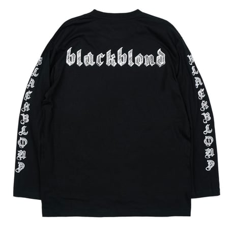 BLACK BLOND/Sketch Logo Long Tee BLACK