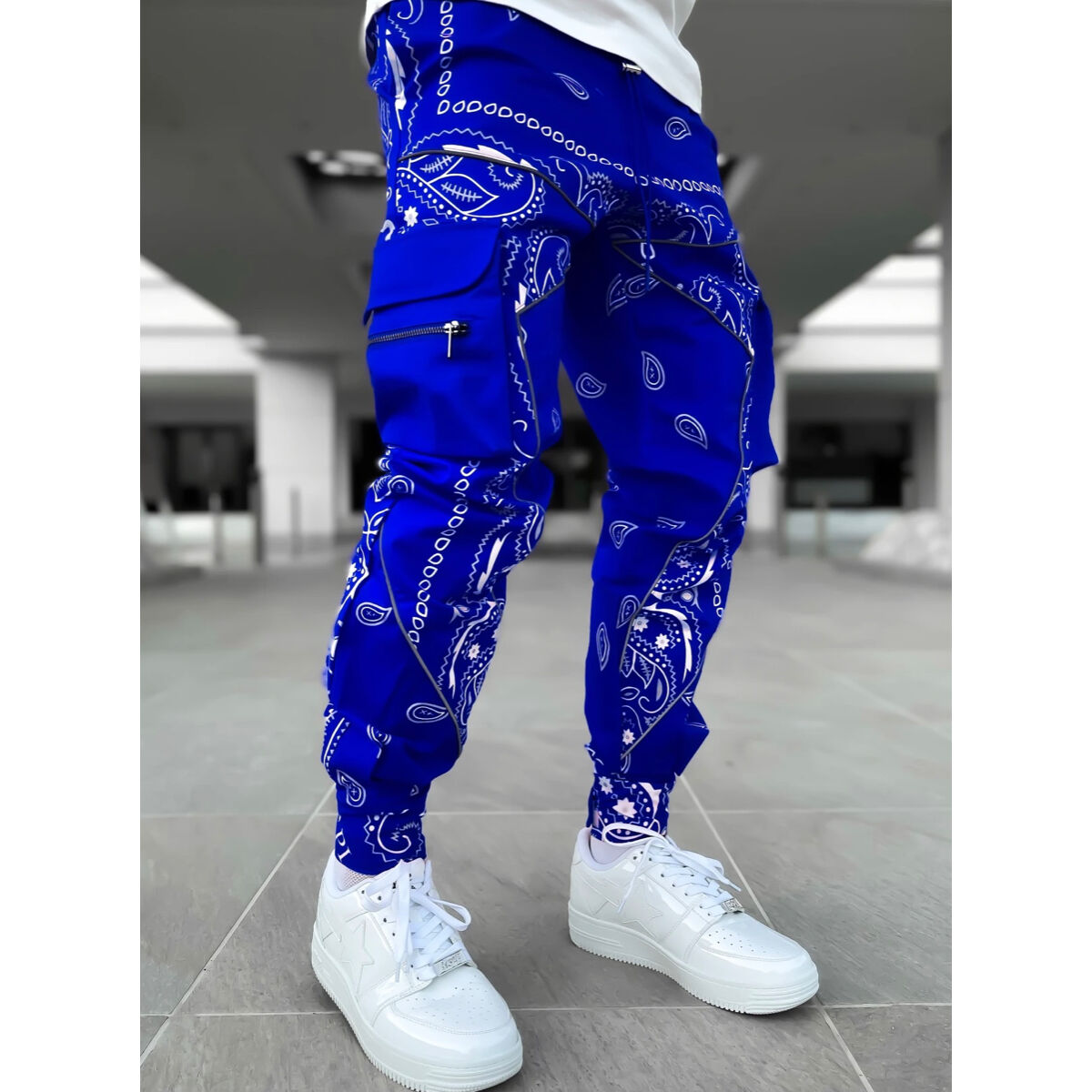 GUAPI/ Paisley cargo pants V2 ”BLUE”