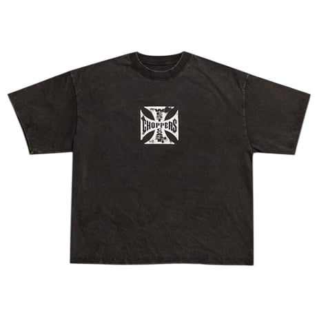 West Coast Choppers/ Logo Tee "Vintage BLACK"