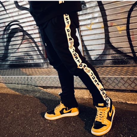 ALL CITY by Just Don / Logo Sweatpants BLACK  White Line