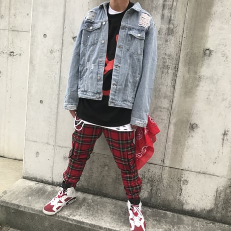 BOOHOO /BANDANA　Denim Jacket