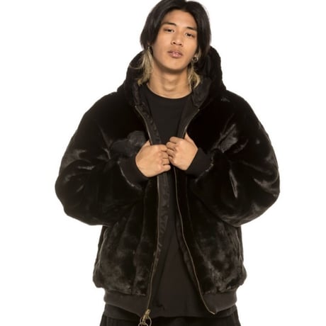 GRMY/FUR BOMBER JACKET (REVERSIBLE)