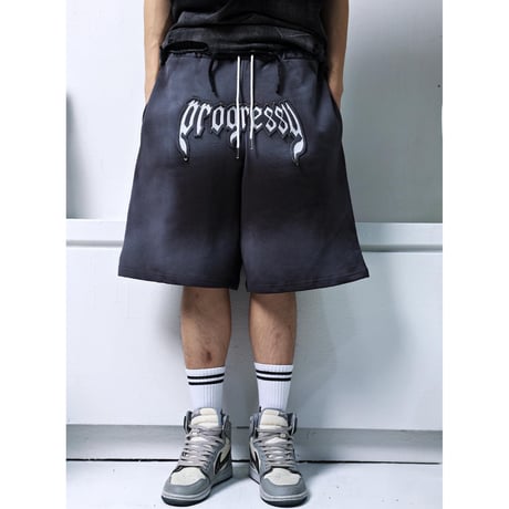 By The R/ Spray Shorts BLACK (SET UP)