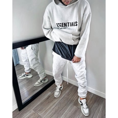 ESSENTIALS  fear of god /Knit Hoodie "Oatmeal"