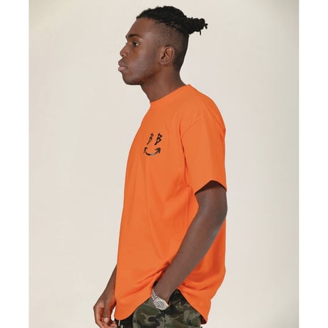 BLACK BLOND/Smile Tee ORANGE
