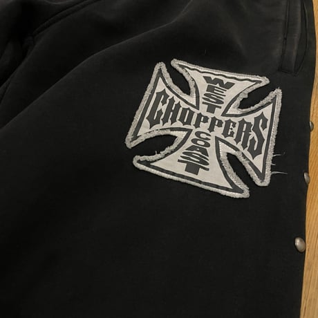 West Coast Choppers/ Logo SweatPants "Vintage BLACK" (SET UP)