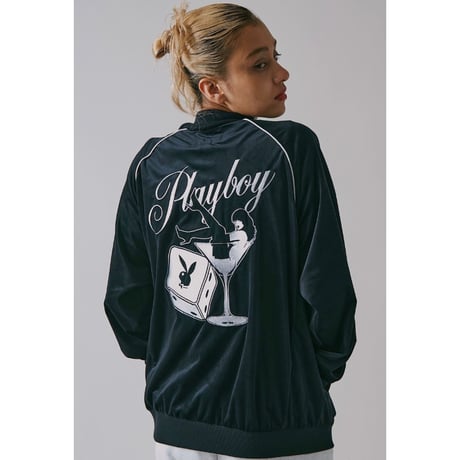 Playboy/Velours Track Jacket