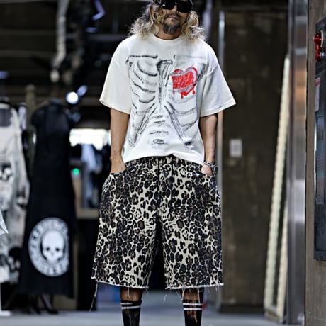 By The R/ Heart thermal Tee "CREAM/ BLACK"