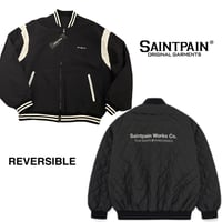 SAINT PAIN/Reversible Varsity Quilting  Jacket