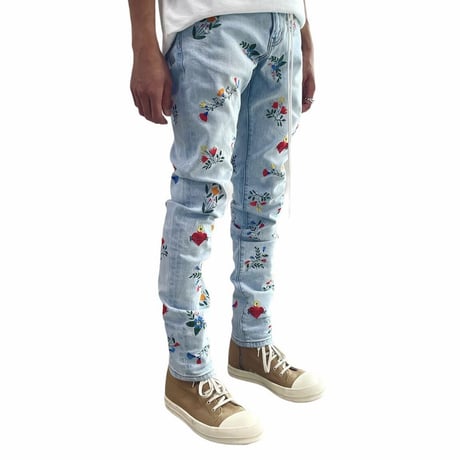 LIFTED UNCHORS/Flower  DENIM