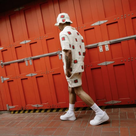 6th NBHD / Crochet Knit  Shorts (CREAM)