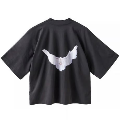 YEEZY GAP by BALENCIAGA / CROP DOVE NO SEAM TEE  "WASH BLACK"