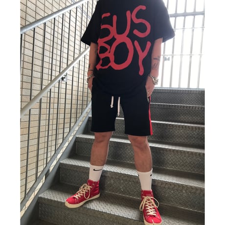 Karter Collection/shorts BLACK ×RED