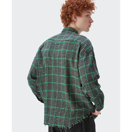 WOSS.official/ Green Flannel Shirts