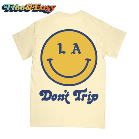 FREE&EASY/Be Happy Smile Tee WASH YELLOW