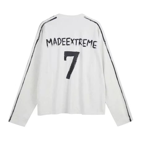 MADE EXTREME/ Paint LongSleeve Tee "LIGHT GRAY"