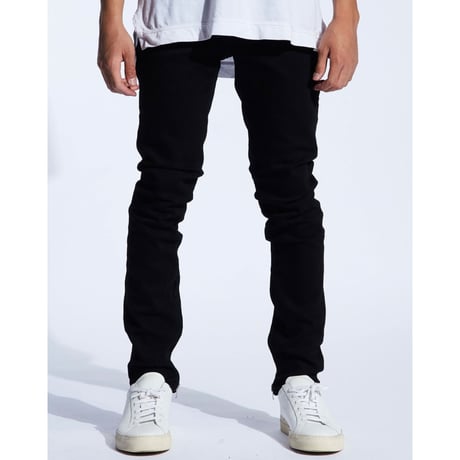 Crysp Denim/Black Zip denim(no damage)