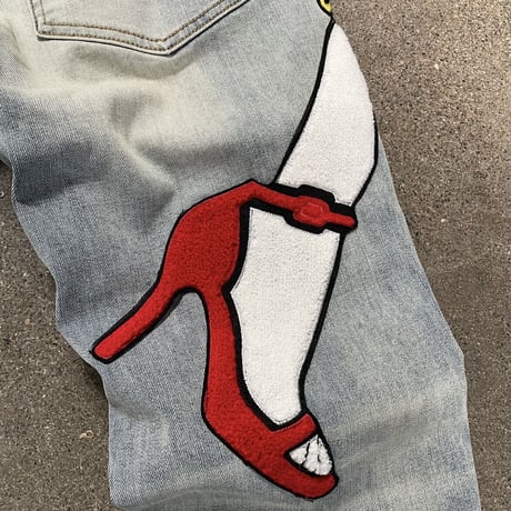 LIFTED UNCHORS/PUFF Print DENIM