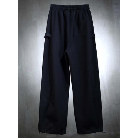 By The R/ Wide Sweat Pants  "BLACK"