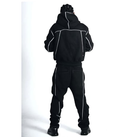 2TW®︎ /  Hoodie + Pants (SET UP)  BLACK