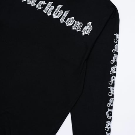 BLACK BLOND/Sketch Logo Long Tee BLACK