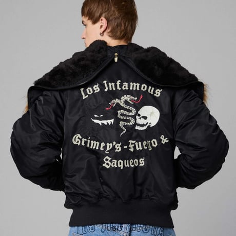 GRMY/ THE PLANET N-2B FLIGHT JACKET "BLACK"