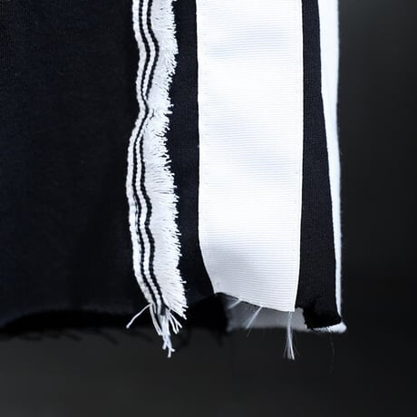 By The R/ Fringe Line Pants "BLACK/GRAY" (SET UP)