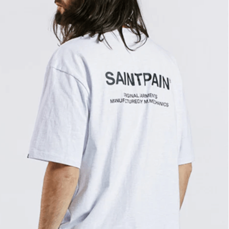 SAINT PAIN/Back Logo Tee WHITE
