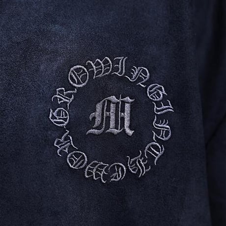 By The R/Letters Suede Tshirts  (BLACK/BROWN)