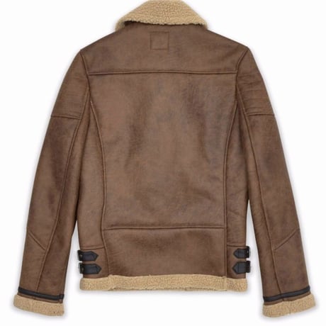 Reason Clothing Newyork/Fur  ライダースジャケット BROWN