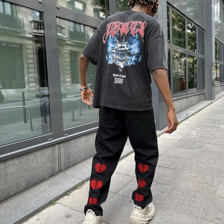 Mismatch NYC/HeartBlake Denim  pants