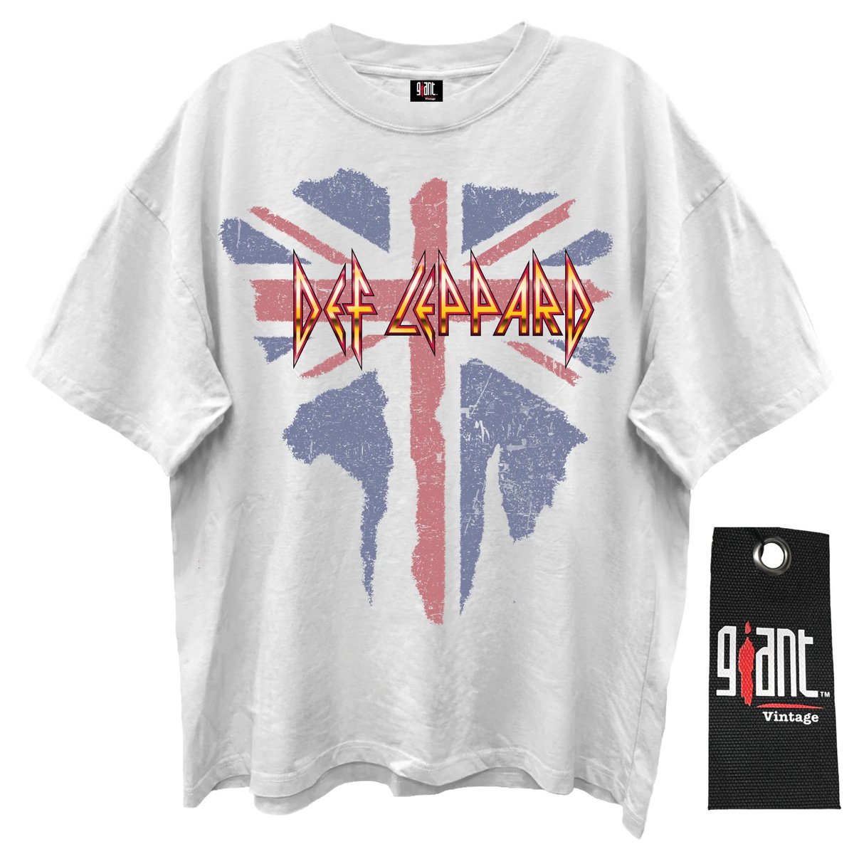Def Leppard × Giant Vintage official Tee | BING