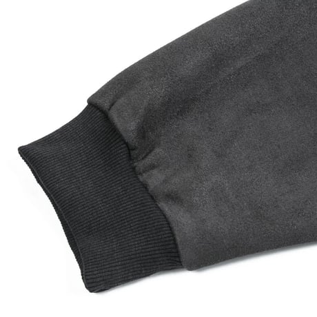 WOSS.official/ Oversized  Suede Crewneck DARK GRAY