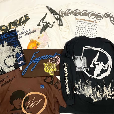 Travis Scott ✖︎  Fragment design /Sunrize Tshirts