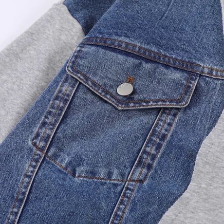 Mismatch NYC/Denim Custoｍ Crewneck