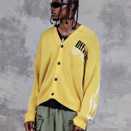 BOOHOO /Spring Knit cardigan YELLOW