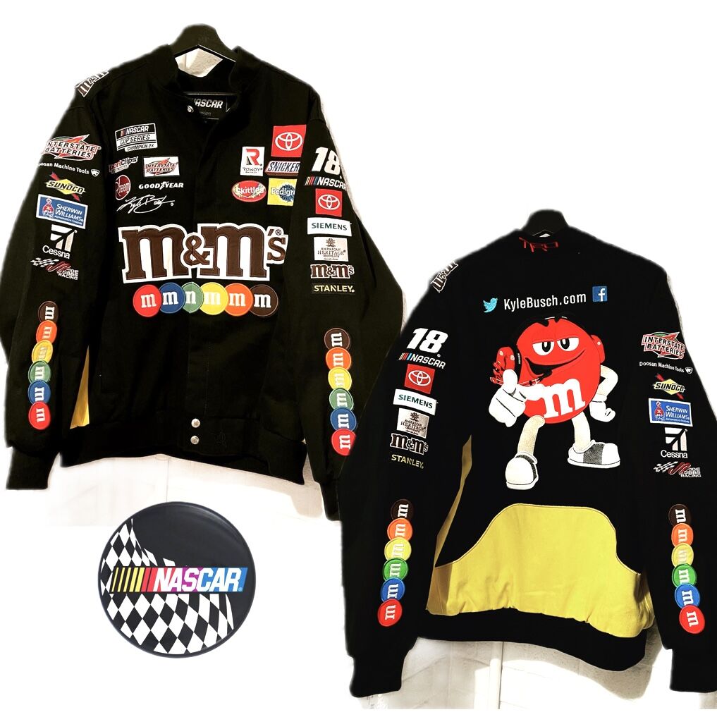 NASCAR M&M's ジャケット Vintage Jeff Hamilton JH Design Nascar M&M Jacket Red
